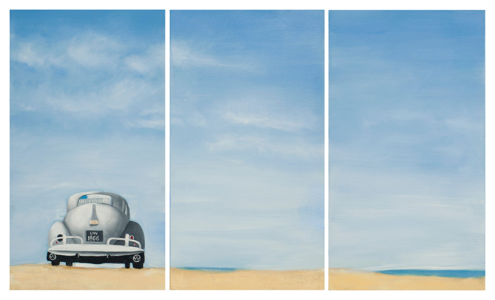 Safavieh "Dune Buggy" Triptych Wall Art - Beach Style - Paintings - By ... throughout Safavieh "Dune Buggy" Triptych Wall Art