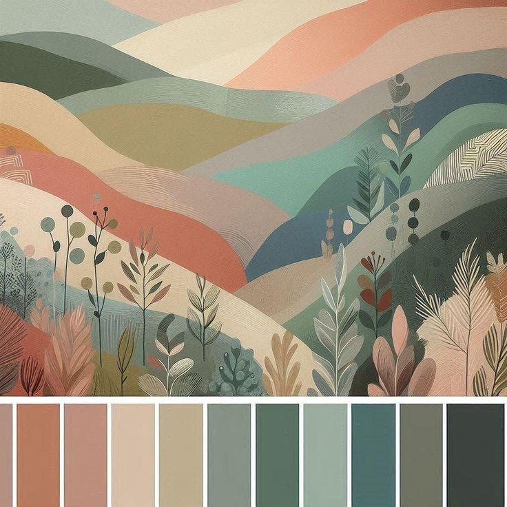 Soft Summery-Autumn | Nature Color Palette, Color Schemes Colour ... inside Exploring Soft Color Palettes with the Safavieh Dune Buggy Triptych Wall Art