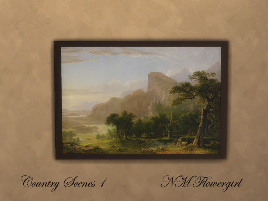 The Sims Resource | Countryside Scenes 1 throughout "Sunny Hill Winery" Canvas Painting By H. Hargrove, 40"X30"