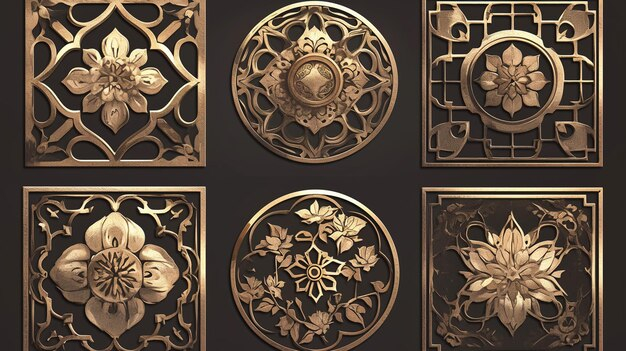 Vietnamese Bronze Casting Patterns With Intricate Details | Premium Ai ... throughout How Traditional Casting Techniques Preserve The Intricate Details Of Classical Architectural Tiles