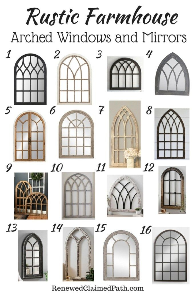 16 Arched Window And Mirror Decor Ideas | Arched Wall Decor, Country ... with regard to Bellevue Hemir28366 Fenetre 41" X 29" Arched Farmhouse Style - Oil Rubbed
