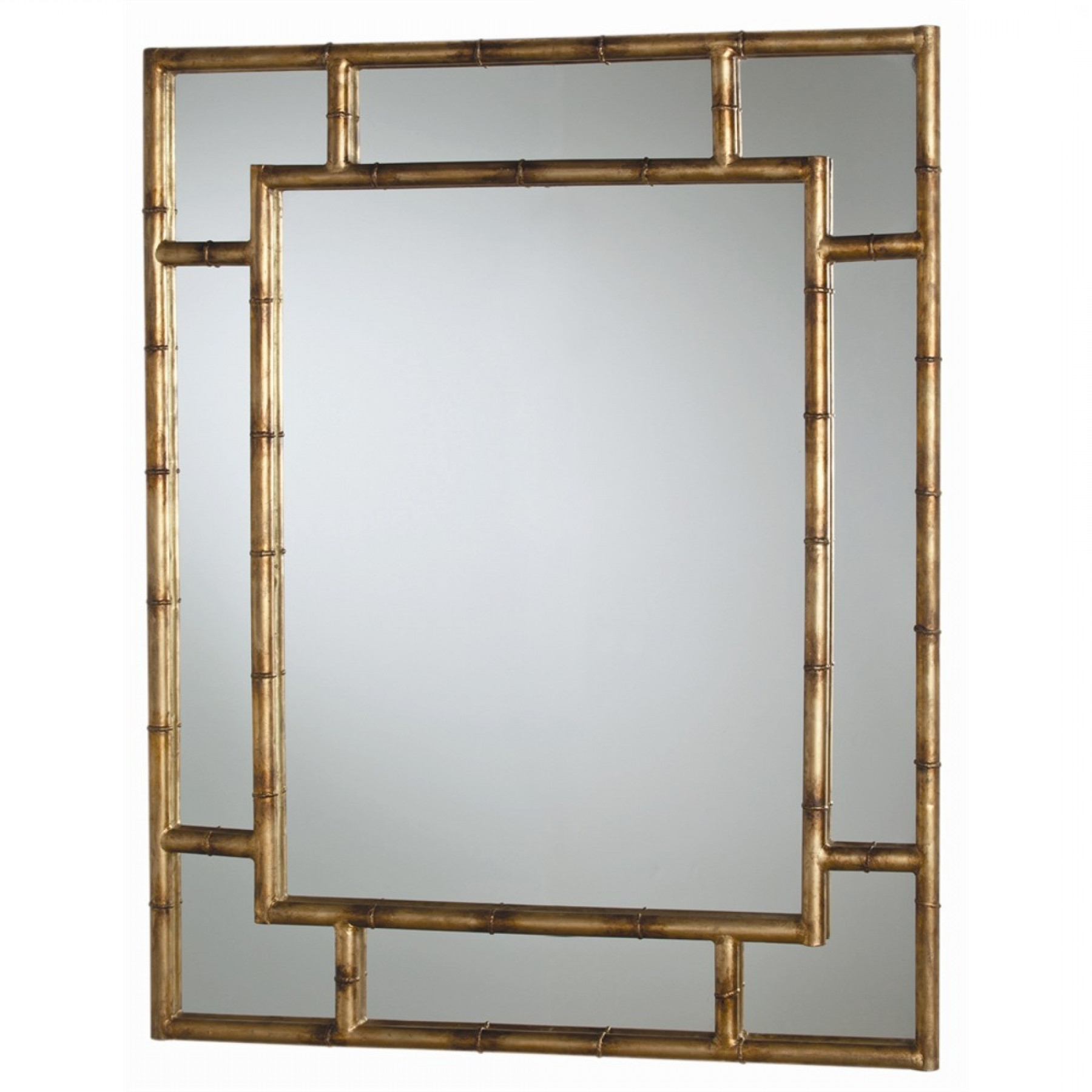 20 Best Ideas Bamboo Framed Wall Mirrors inside Bamboo Square Wall Mirror, Natural, Black
