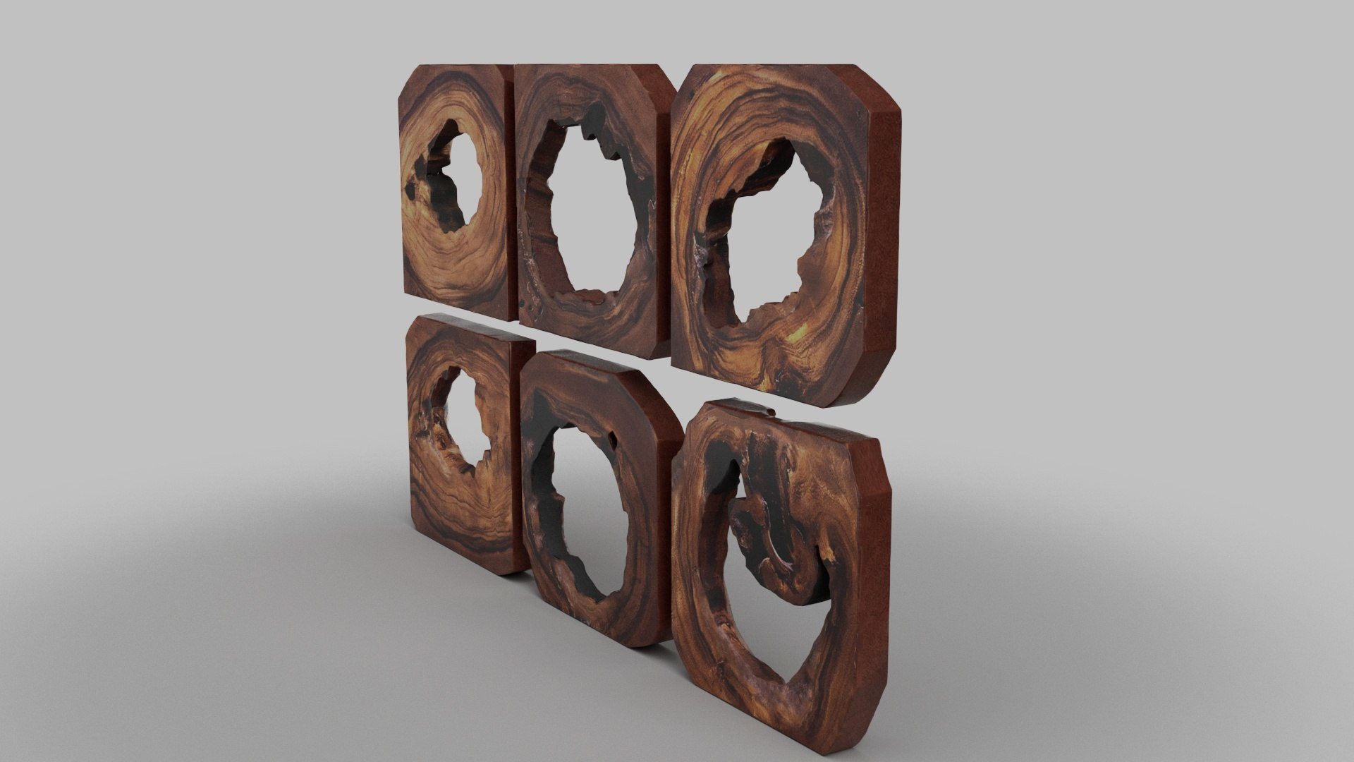 3D Adlai Wood Wall Art Model - Turbosquid 2323662 with Adlai Wood Wall Art S/6