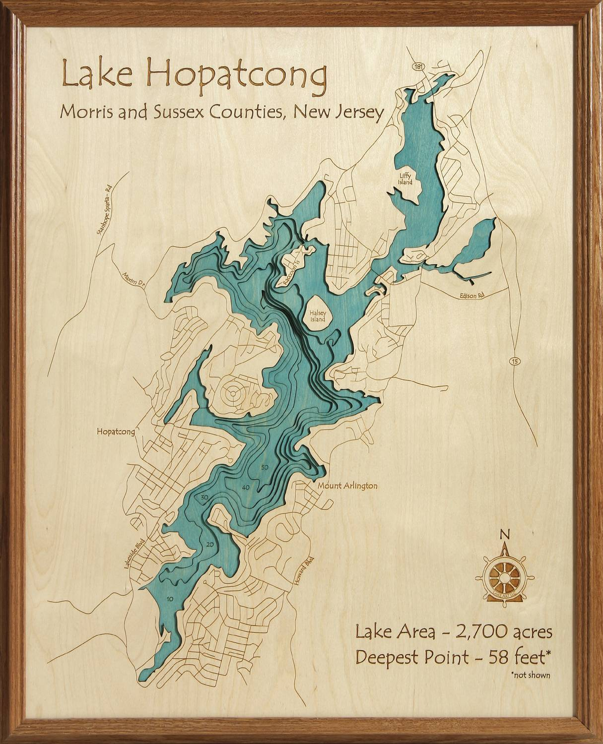 3D Laser-Carved Wood Lake Maps | Lakehouse Lifestyle intended for Mapping Your Adventure A Detailed Look at the Arkansas-Wood Lake Map