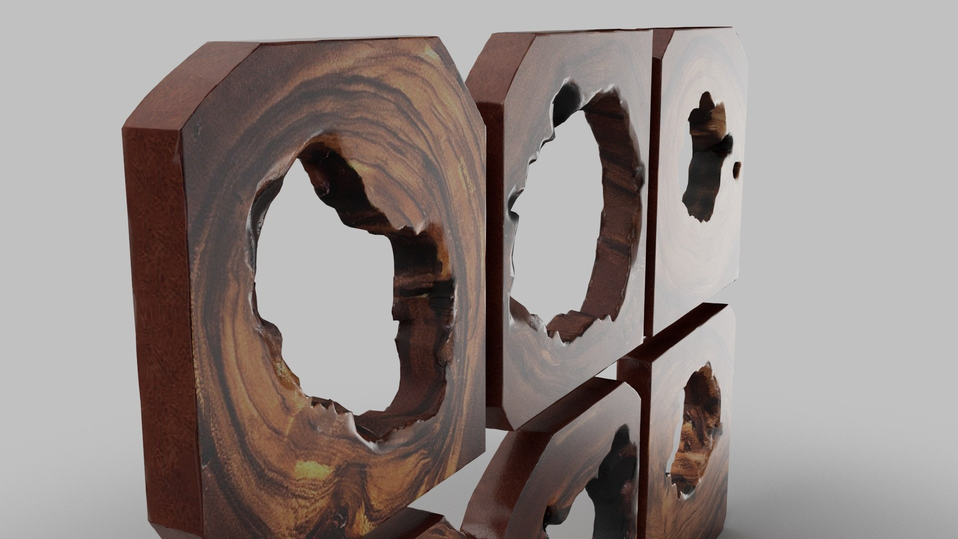3D Wall Art Wood Adlai - Turbosquid 2321102 pertaining to Adlai Wood Wall Art S/6