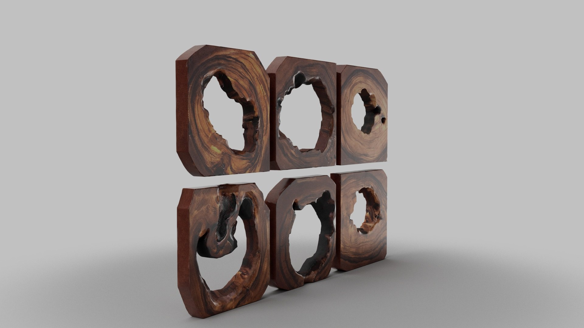 3D Wall Art Wood Adlai - Turbosquid 2321102 regarding Adlai Wood Wall Art S/6