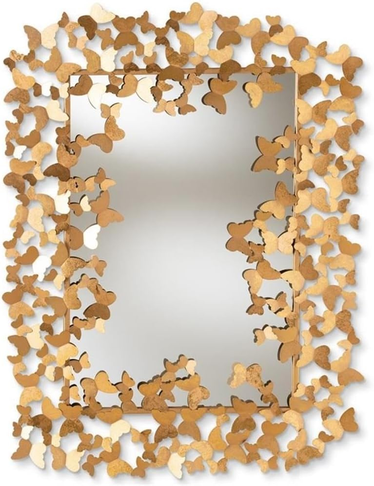 Amazon.com: Baxton Studio Freja Vintage Farmhouse Antique Bronze ... within Unveiling the Allure of the Baxton Studio Vintage Farmhouse Mirror Its History and Craftsmanship