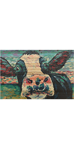 Amazon.com: Empire Art Direct Curious Cow Iii Digital Print On Solid ... within Exploring the Textures and Tones of Twilight Palms Artistry