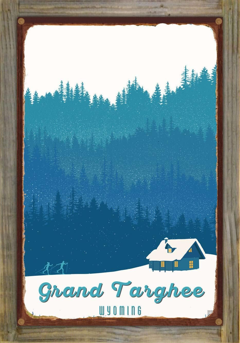 Amazon.com: Northwest Art Mall Grand Targhee Wyoming Cross Country Ski ... in Backcountry Metal Prints Preserving Nature Through Art