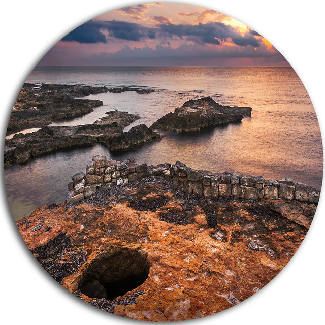 Unveiling the Beauty of Ancient Ruins at Beach Sunset Locations
