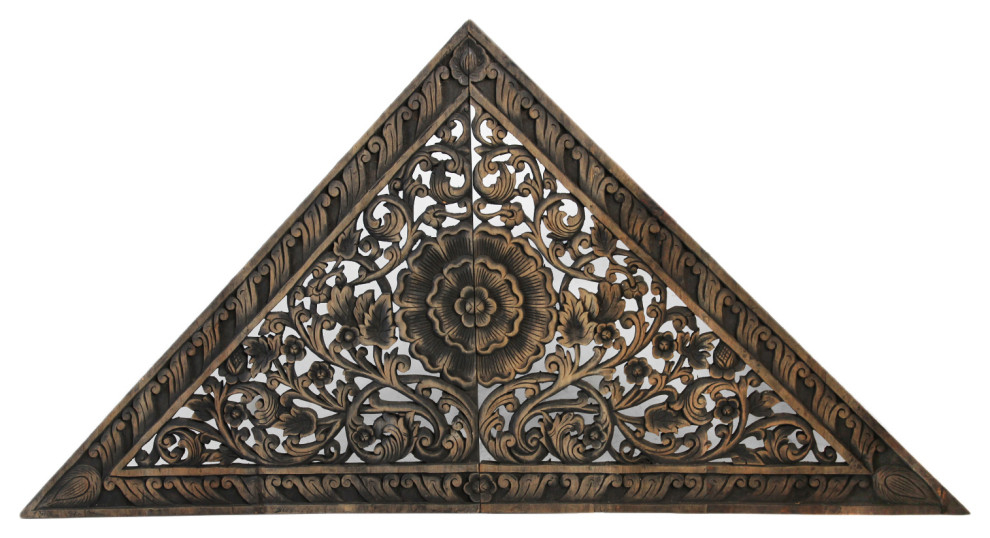 Antique Burn Triangle Carved Panel Large - French Country - Wall ... with regard to Caring for Your Treasures Preserving the Integrity of Burn Triangle Carved Panels