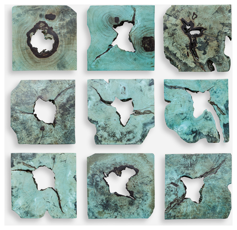 Unveiling the Serene Charm of Bahati Wall Accent Blue Green Colors