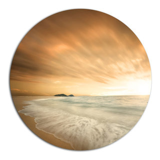 Unveiling the Allure of Beautiful Brown Beach Sunsets Artistry in Metal