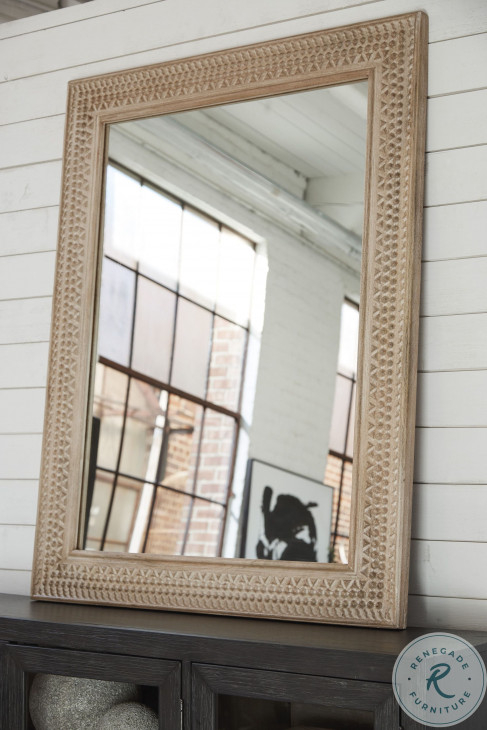 Belenburg Washed Brown Accent Mirror From Ashley Furniture | Coleman ... in Aarilynn Brown Accent Mirror Unveiled A Guide to Style and Placement