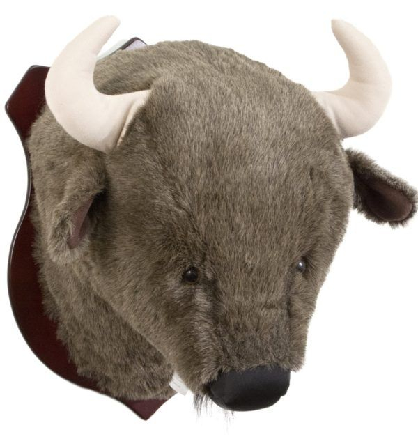 Buffalo Trophy Head Mount | Trophy Head, Dinosaur Stuffed Animal, Trophy throughout Buffalo Stuffed Trophy Head, Large