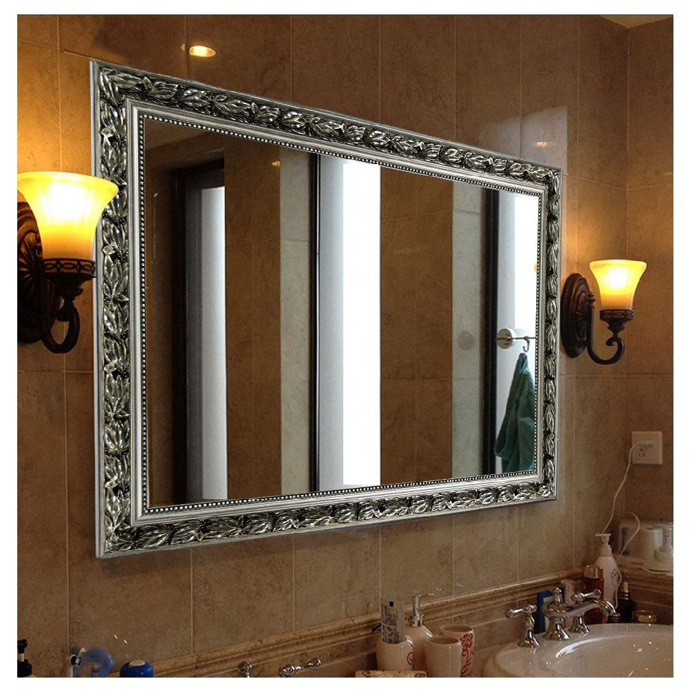 Buy Rectangular Wall Mounted Mirror (38"X26", Silver) Online At Low ... within Mirror Mirror on the Wall Reflecting on the Benefits of a 38&amp;quot; Rectangle Accent Piece