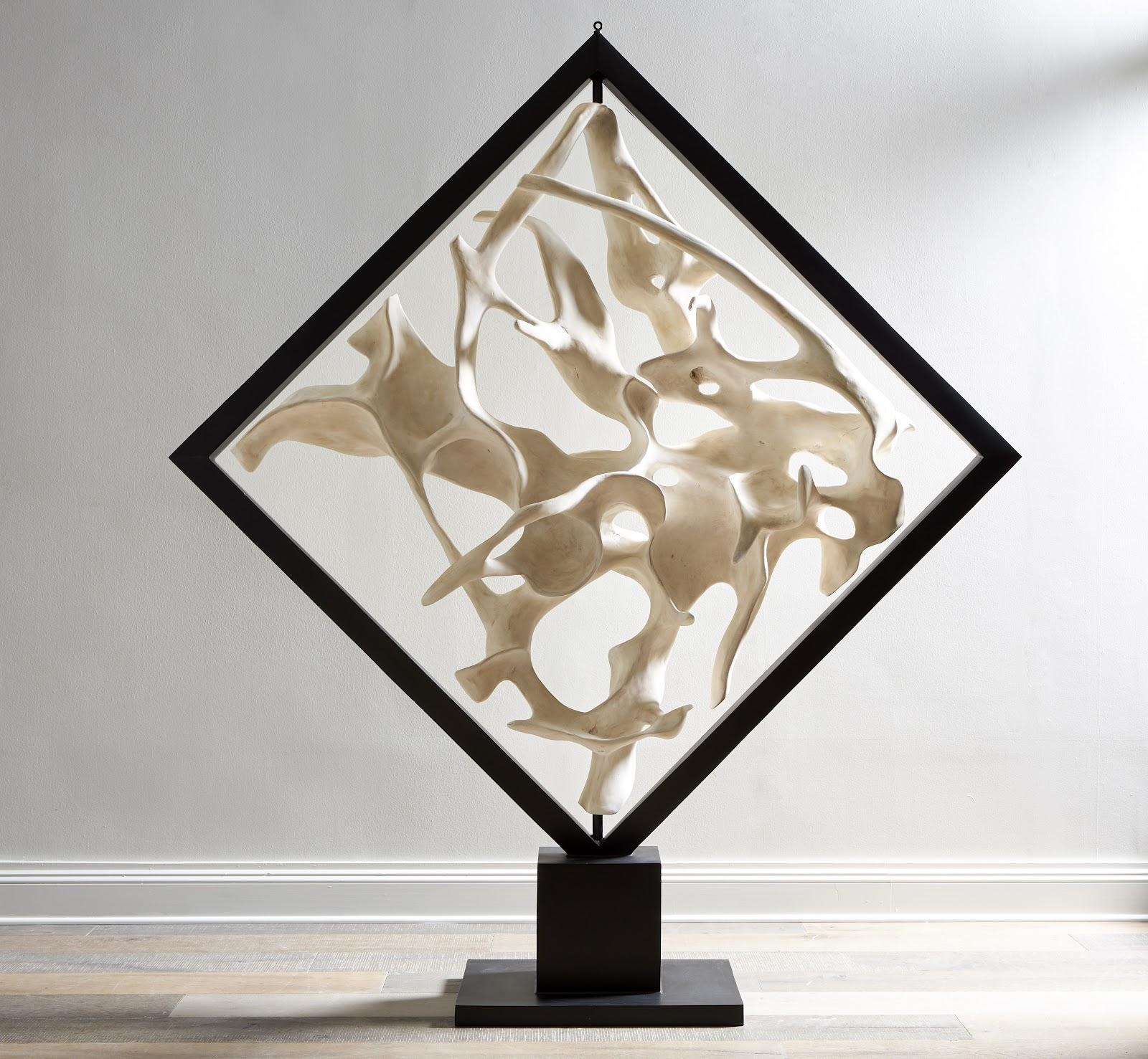 Cast Revolving Diamond Sculpture, Faux Bleached with regard to Cast Dancing Wall Sculpture A Journey Through Materials and Methods