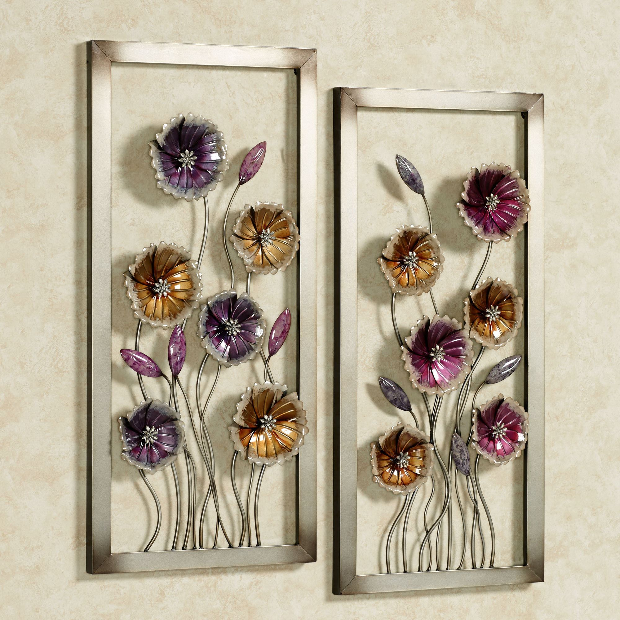 Charming Floral Metal Framed Wall Art Set regarding Elevating Your Interior with the Allure of Rustic Wall Decor