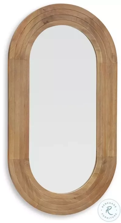 Daverly Light Brown Accent Mirror From Ashley Furniture | Coleman Furniture with Aarilynn Brown Accent Mirror Unveiled A Guide to Style and Placement