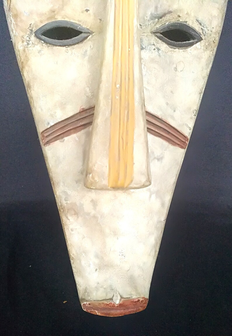 Fang Mask Gabon, Carved Wooden Mask, Tribal Mask, Tribe Of The Ngil ... regarding The Artistry and Significance of Carved and Painted Gabon Fang Masks