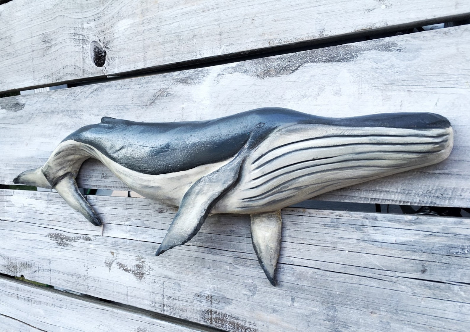 Humpback Whale Wood Carving Decor Hand Carved Reclaimed Wood | Etsy throughout Carved Wood Humpback Whale Trio On Driftwood Base Wall Hanging