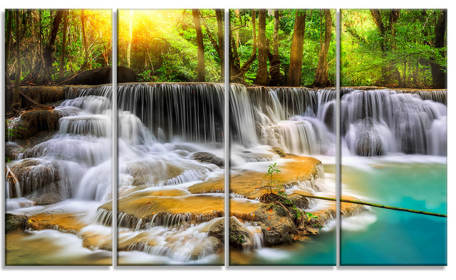 Elevating Your Home Aesthetic: A Guide to Autumn Mountain Waterfall Art