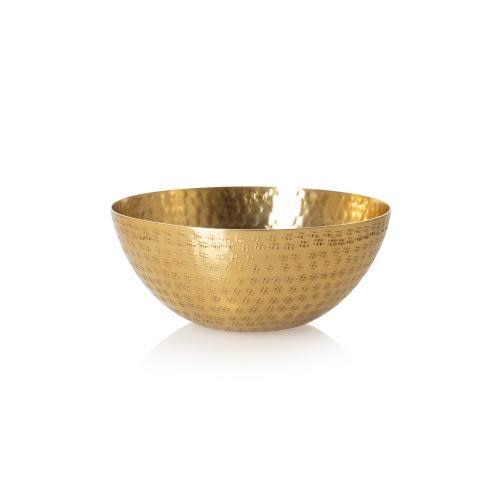 Large Gold Hammered Metal Bowl | Gifts For Her | Oliver Bonas in 4-Piece Elegant Hammered Metal Wall Bowl Set, Brass/Gold
