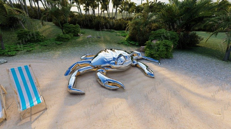 Large Modern Metal Crab Sculpture - Youfine Art Sculpture in Exploring the Diverse Styles and Applications of 3D Metal Crab Art