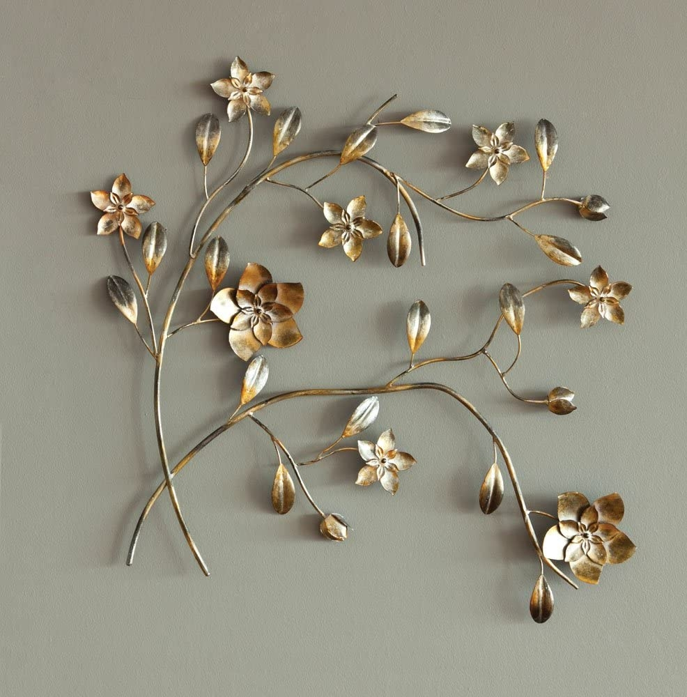 Metal Flower Wall Art - Ideas On Foter with 36 Inch Rustic Wood Metal Flower Sculpture Home Decor Wall Hanging Art Set Of 2