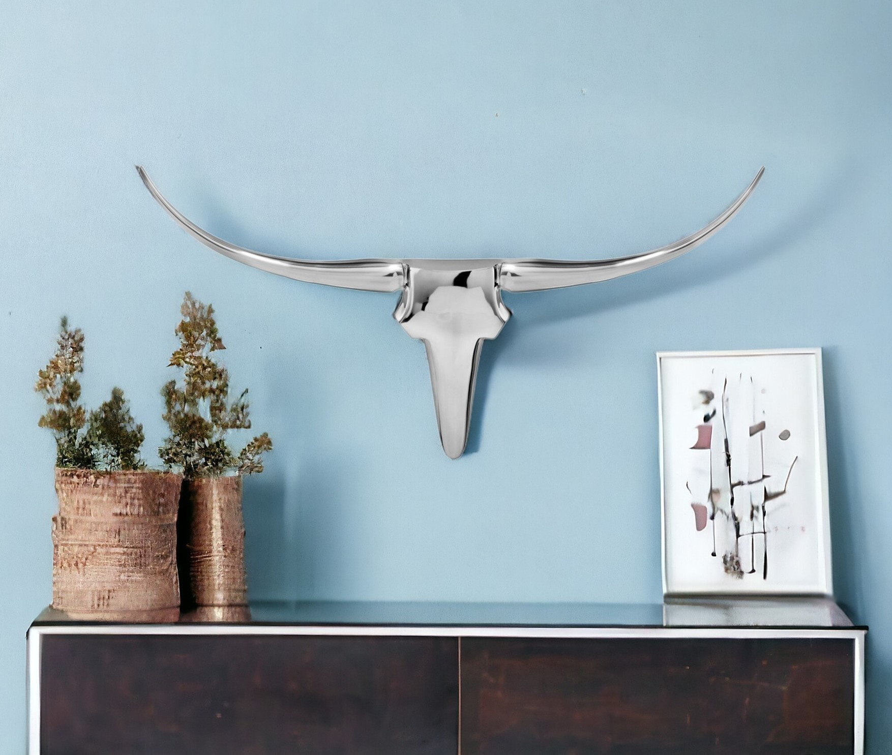 Orren Ellis 26" Silver Buffed Aluminum Decorative Wall Sculpture | Wayfair pertaining to Caring for Your Investment: Maintaining the Luster of Silver Buffed Aluminum