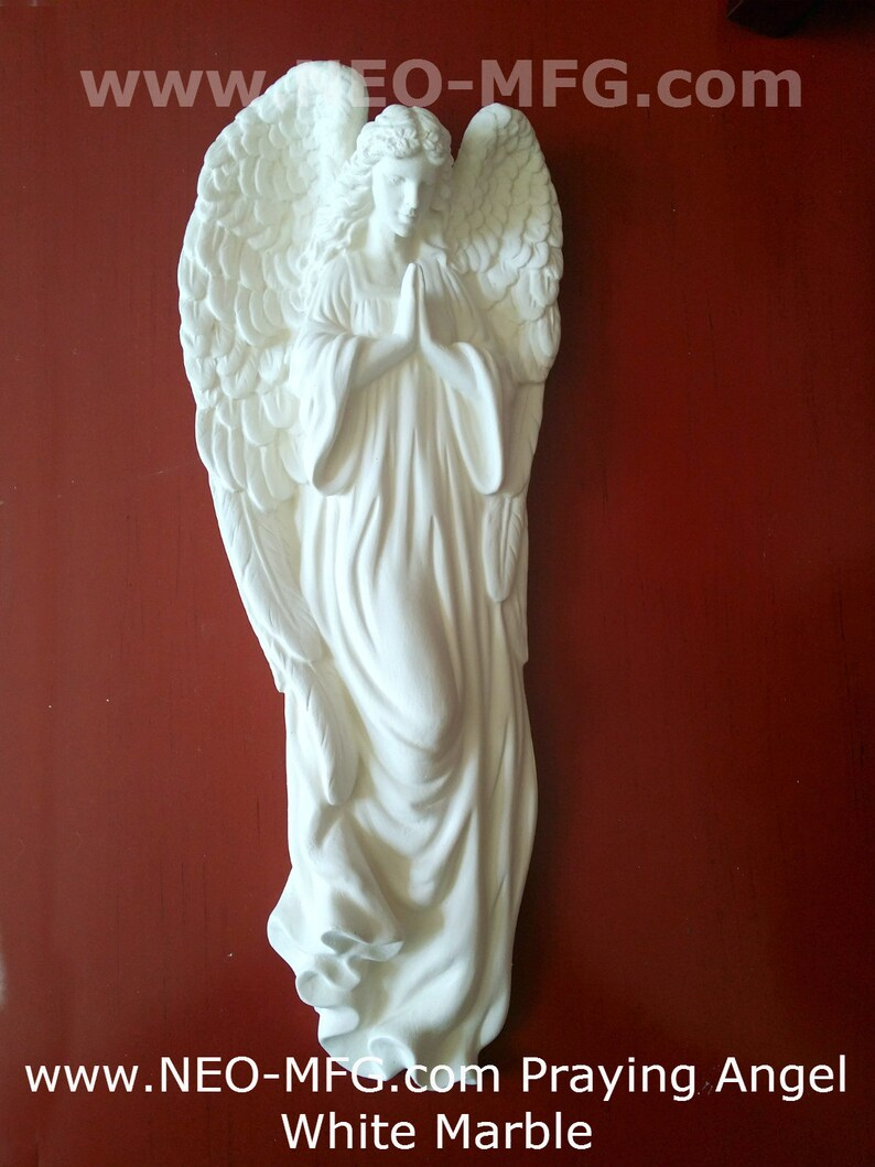 Praying Angel Wall Art Sculpture Frieze Plaque Home Decor | Etsy pertaining to Angel Of Peace Frieze Large Wall D̩cor