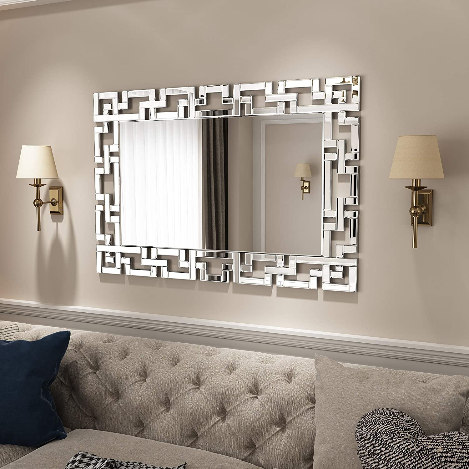 Rectangle Decorative Wall Mirror - Accent Mirror throughout Mirror Mirror on the Wall Reflecting on the Benefits of a 38&amp;quot; Rectangle Accent Piece