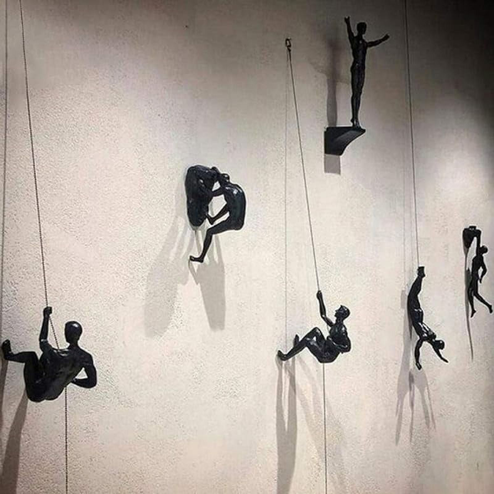 Red 1-Piece Climbing Man Art Exploring Form and Function