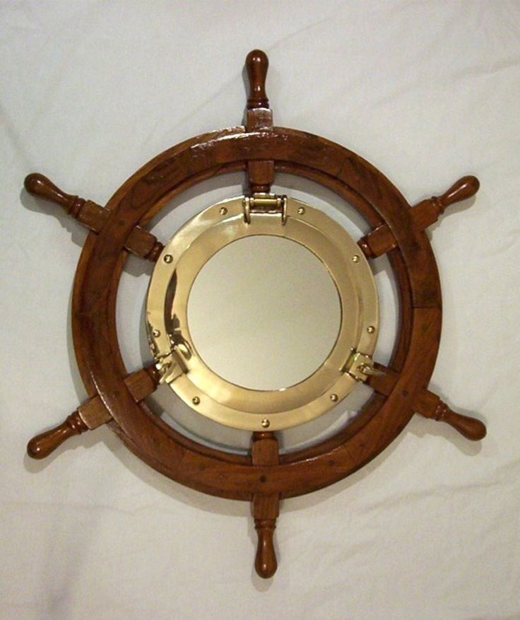 Materials and Design What Makes a 24 Inch Ship Wheel Porthole Mirror Last