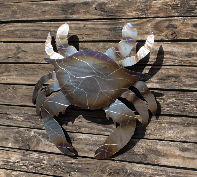 Stainless Steel Crab Original Metal Wall Sculpture Crab Ocean | Etsy with Exploring the Diverse Styles and Applications of 3D Metal Crab Art