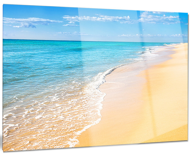 The Emotional Resonance of Clear Blue Sky and Ocean Sunset Art
