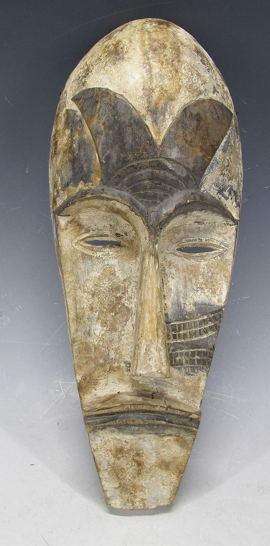 Vintage African Fang Tribe Hand Carved &amp; Painted Wood Face Mask Gabon ... intended for The Artistry and Significance of Carved and Painted Gabon Fang Masks
