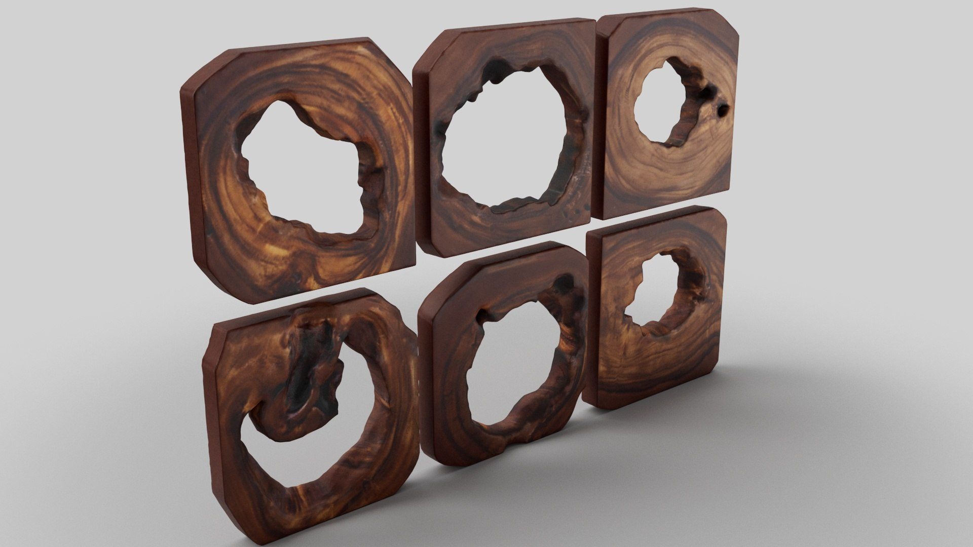 Wood Wall Art Adlai 3D - Turbosquid 2327171 intended for Adlai Wood Wall Art S/6