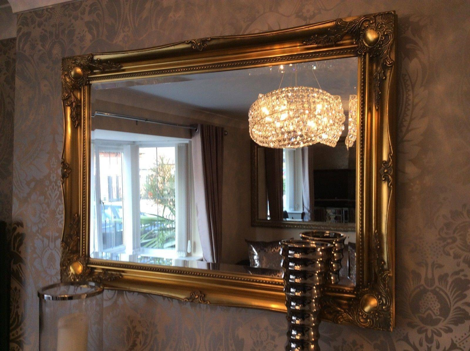 15 Collection Of Large Ornate Gold Mirrors regarding