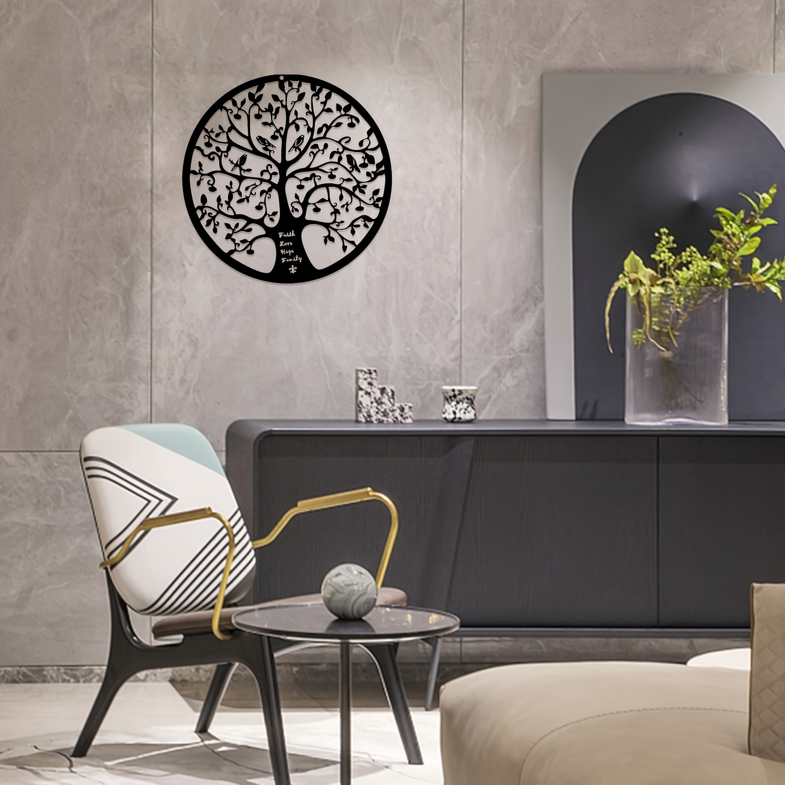 1Pc Tree Of Life Metal Wall Art 11 X11 Room Decor Home Decor | Shop On ... within The Art Lover's Guide to Selecting the Perfect 11" Metal Wall Art
