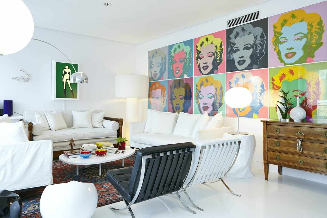 4 Examples Of How A Large Statement Art Piece Defines The Room regarding