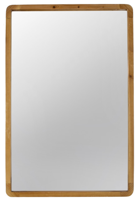 Benzara Bm285542 33" Tall Accent Wall Mirror Mountable Wood Frame ... pertaining to Elevating Your Space: Creative Placement Ideas for the Gold Quatrefoil Mirror