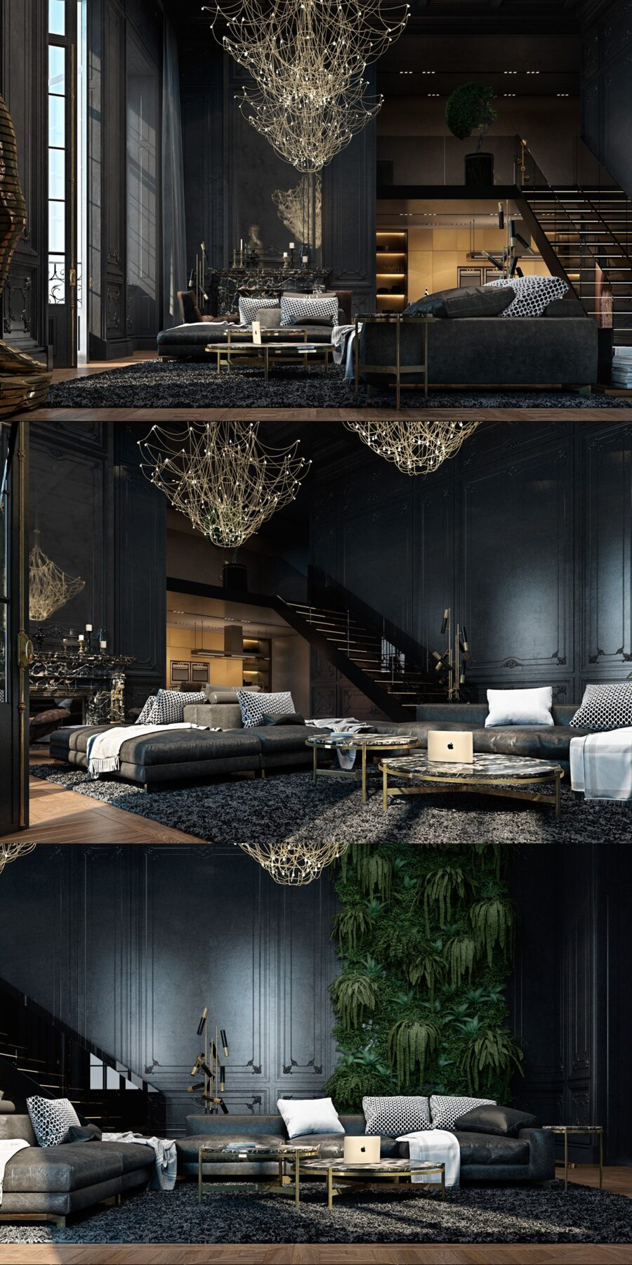 Black Living Rooms Ideas &amp;Amp; Inspiration with regard to The Enduring Appeal of Sleek Matte Black in Home Decor