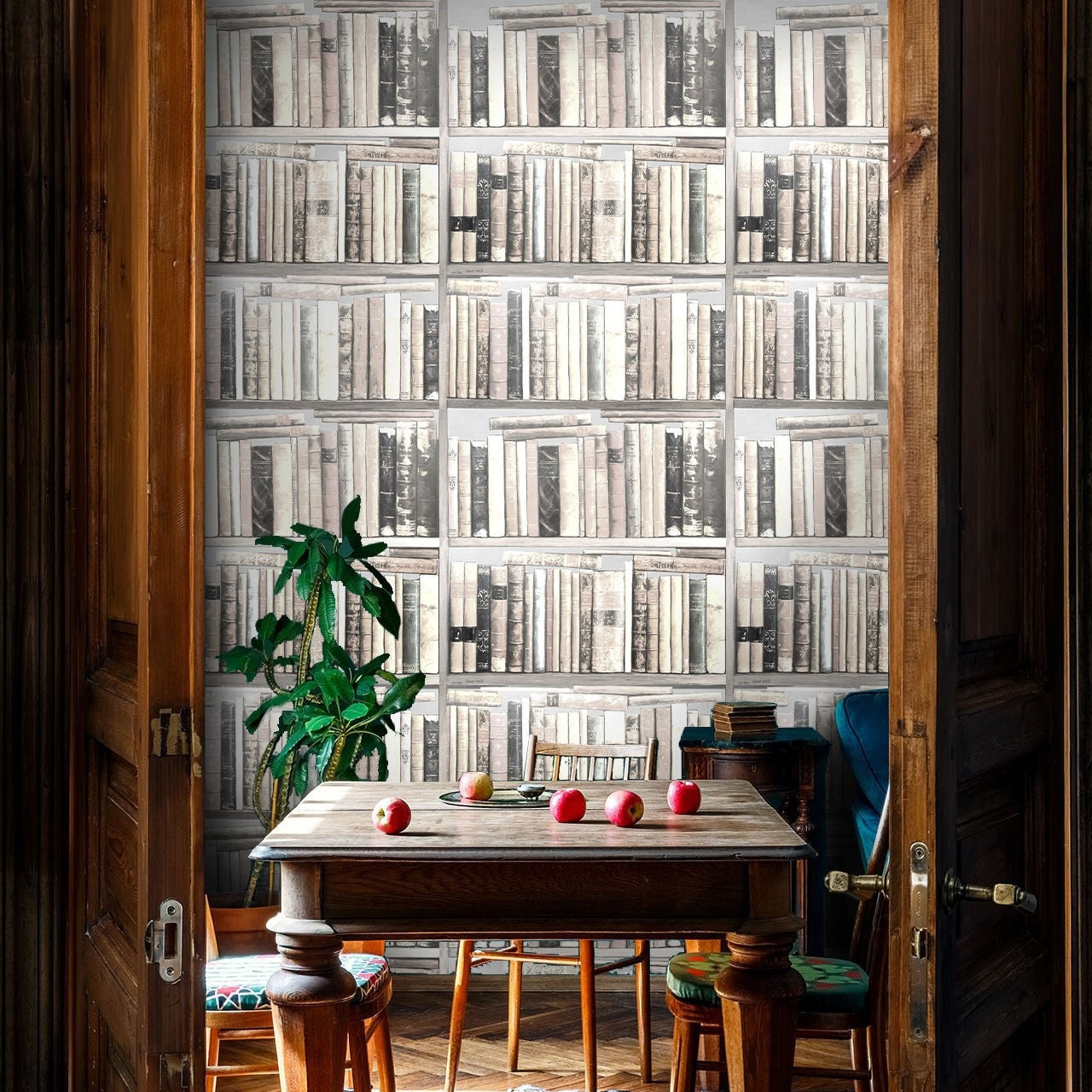 From Attic Finds to Artful Walls A Journey Through Vintage Book Wallpaper