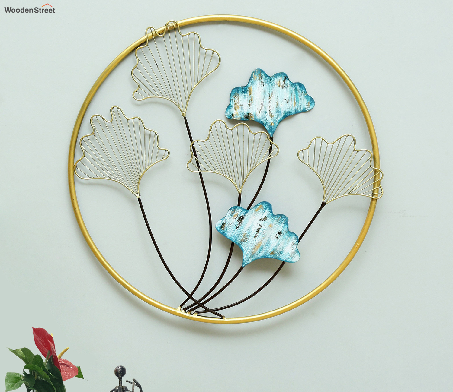 Buy Nora Ginko Leaf Wall Decor At 47% Off Online | Wooden Street inside