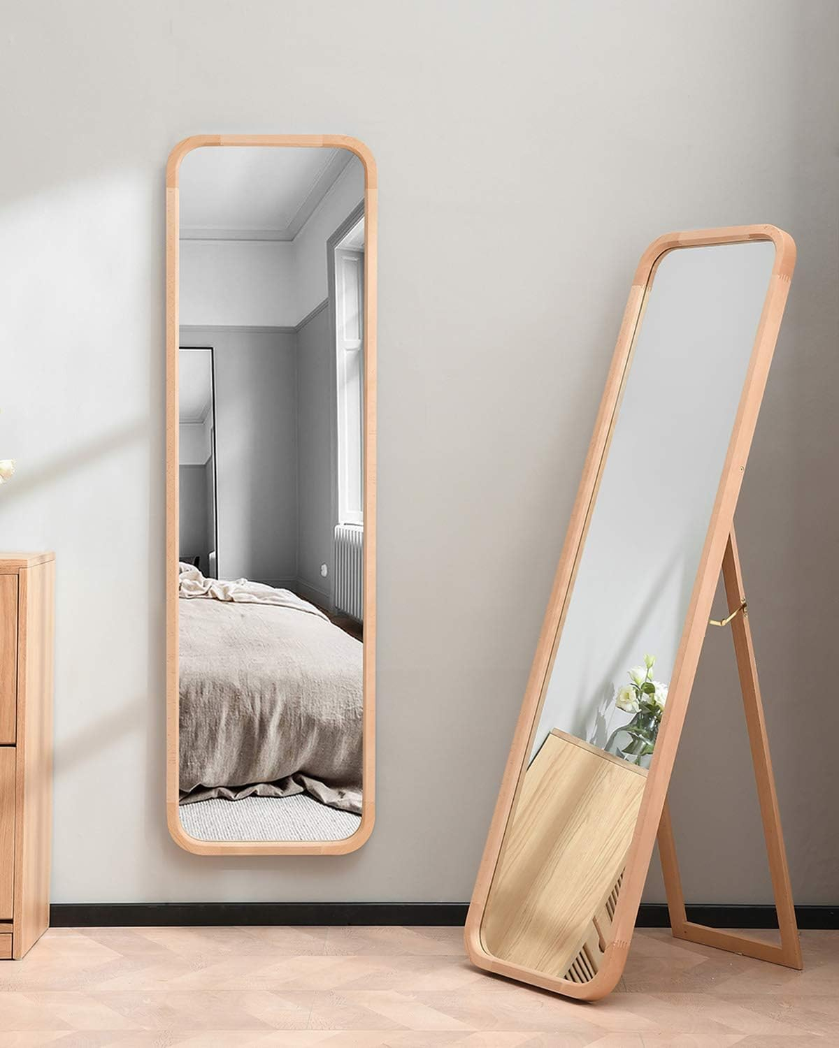 Corner Full Length Mirror At Alexandra Kramer Blog with regard to Beyond Reflection How a Black Wood Table Mirror with Stand Enhances Any Room