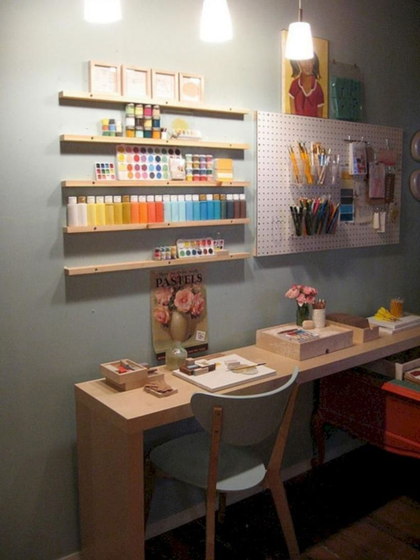 Creative Art Studio Organization Ideas For Workspace Desks 45 | Art ... in Art Studio Organization Mastering Space and Workflow