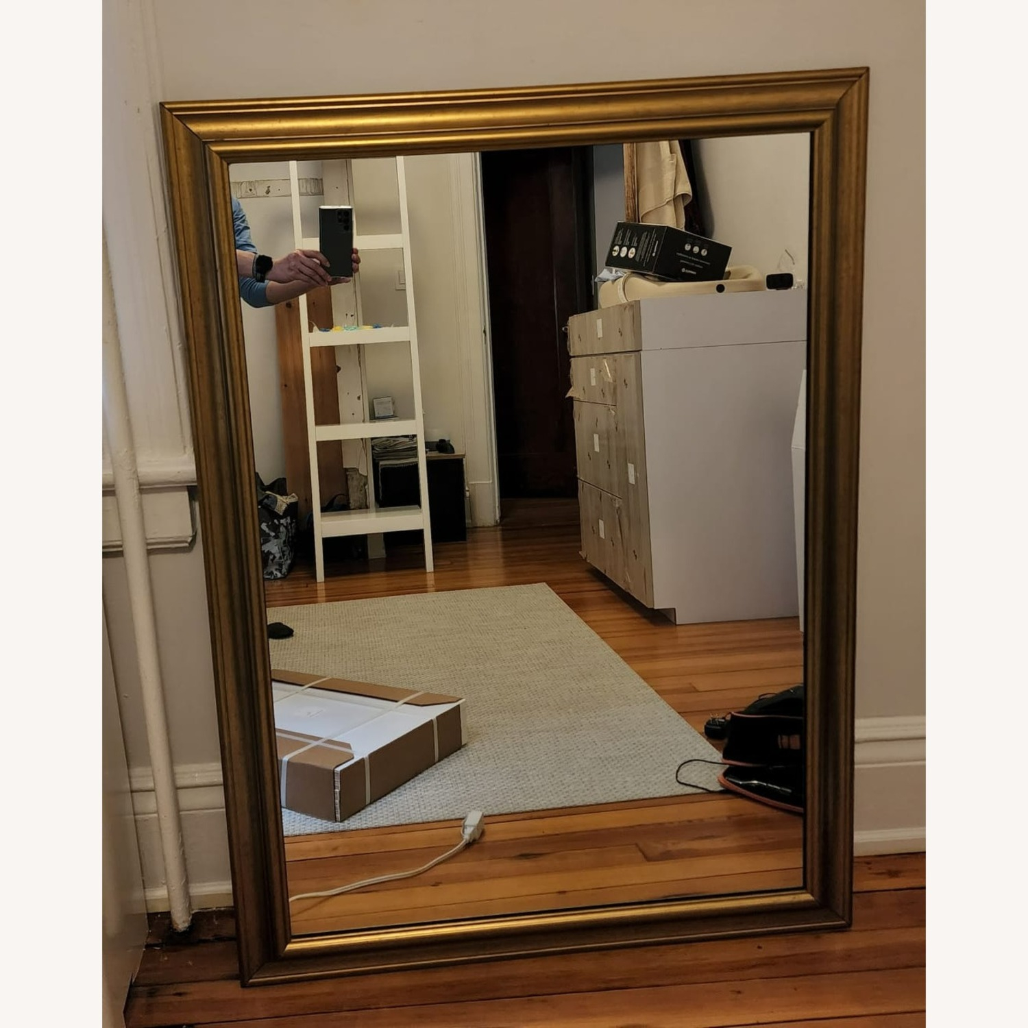 Custom Gold Framed Mirror - Aptdeco intended for