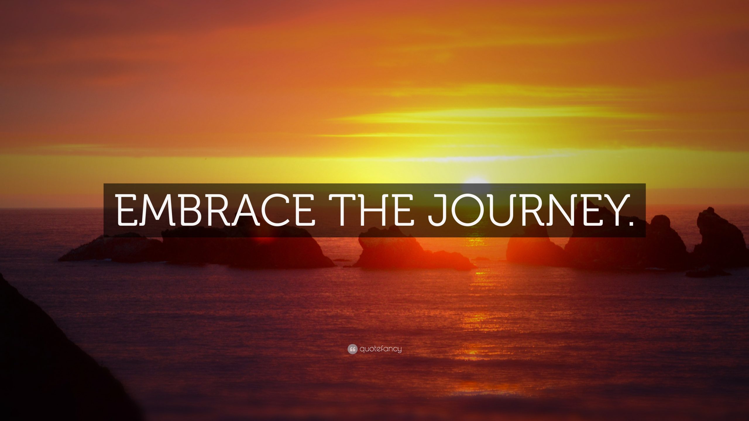 “Embrace The Journey.” Wallpaper By Quotefancy inside