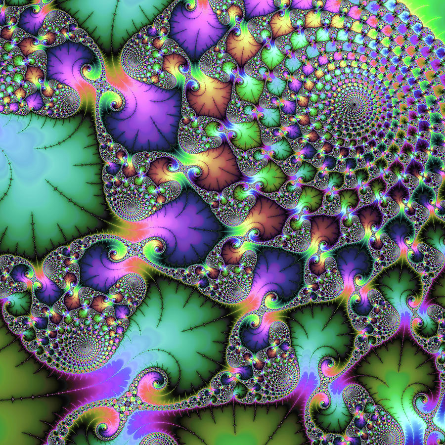 Color Harmony How Gold Purple and Fractals Create Stunning Visuals